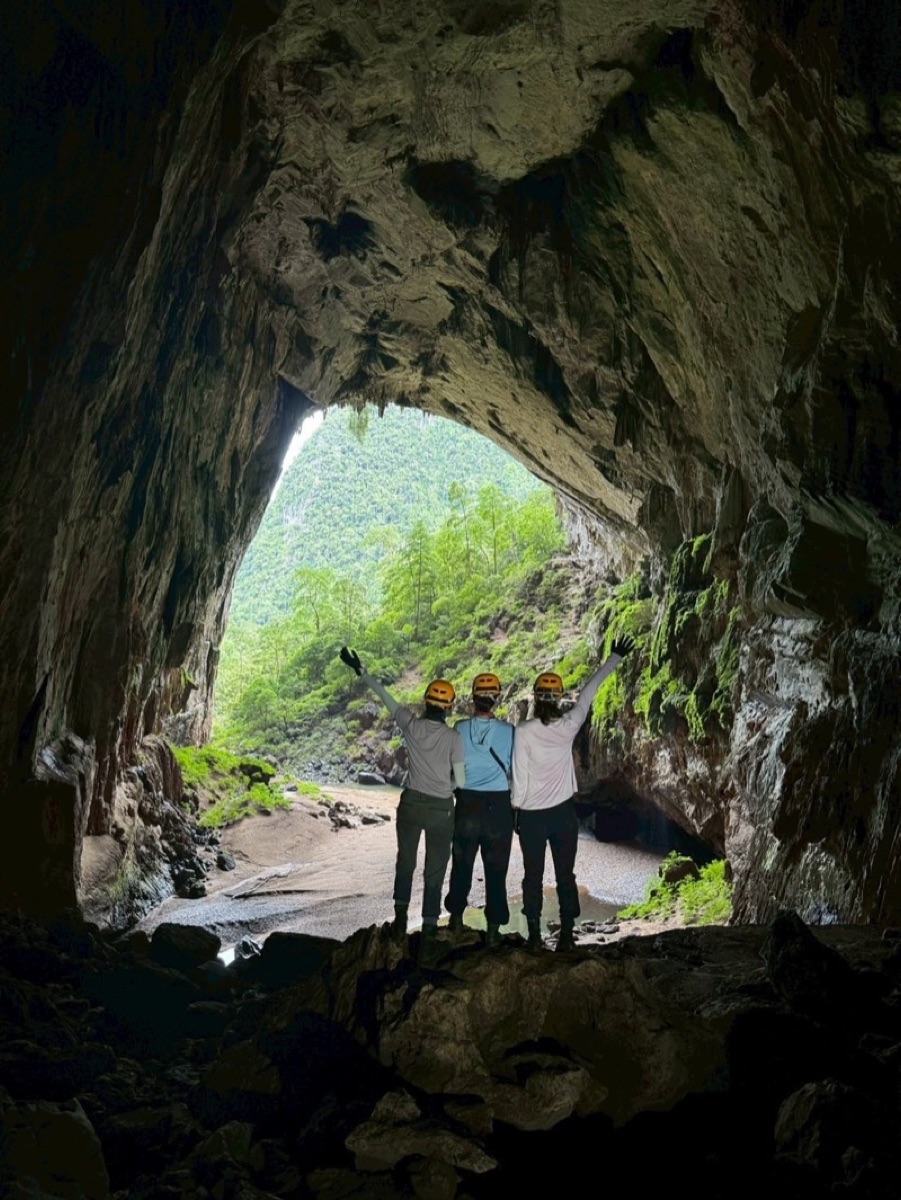 Cave Exit Celebration